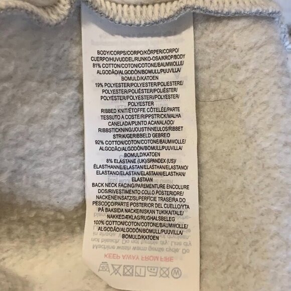 Muji Men's Heather Cotton Stretch Long‎ Sleeve Pullover Hoodie Sweatshirt Size M - Picture 7 of 12